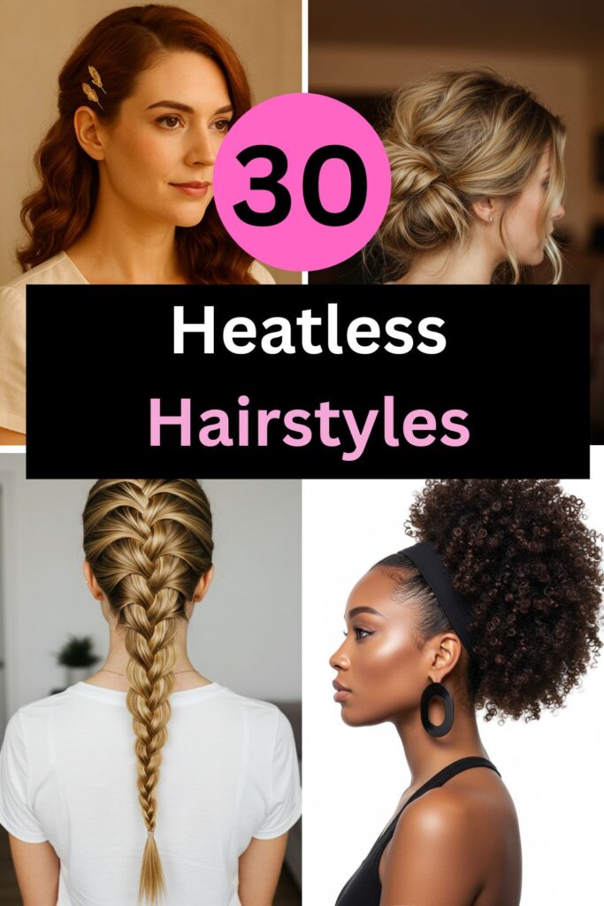 30 Heatless Hairstyles That Actually Look Good (No Curling Iron Needed)