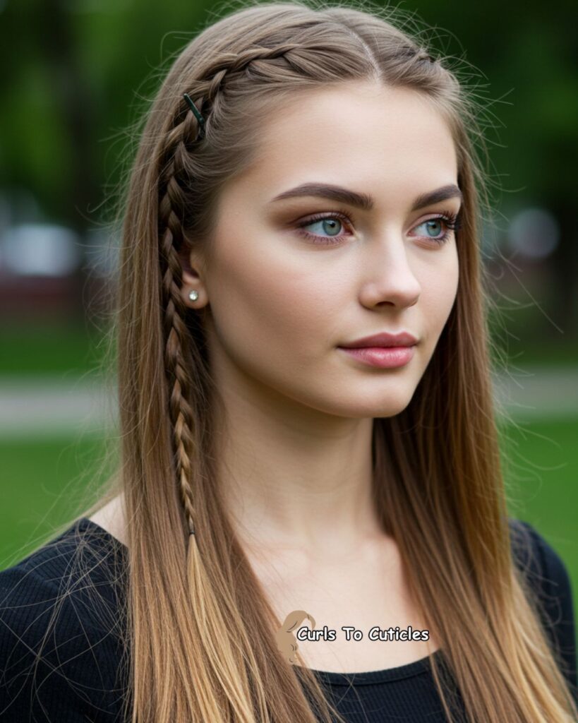 Braided Bangs Effortlessly Chic Hairstyle