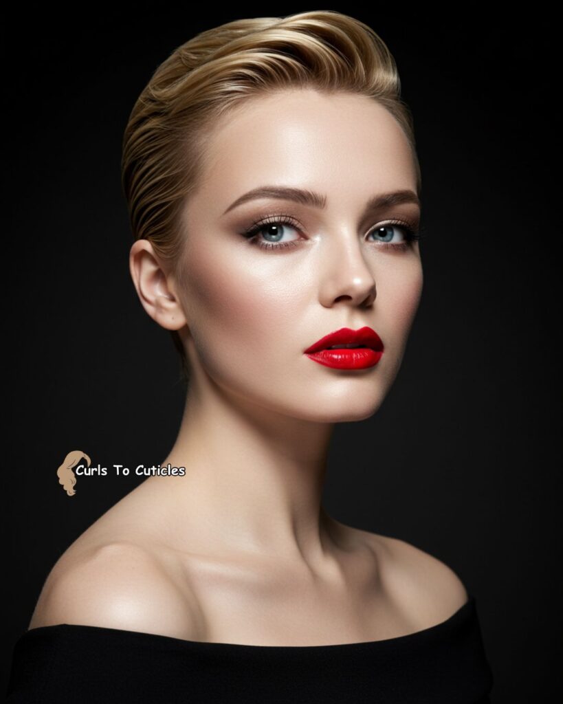 Charlize Theron’s Slicked-Back Pixie Chic Short Hairstyle