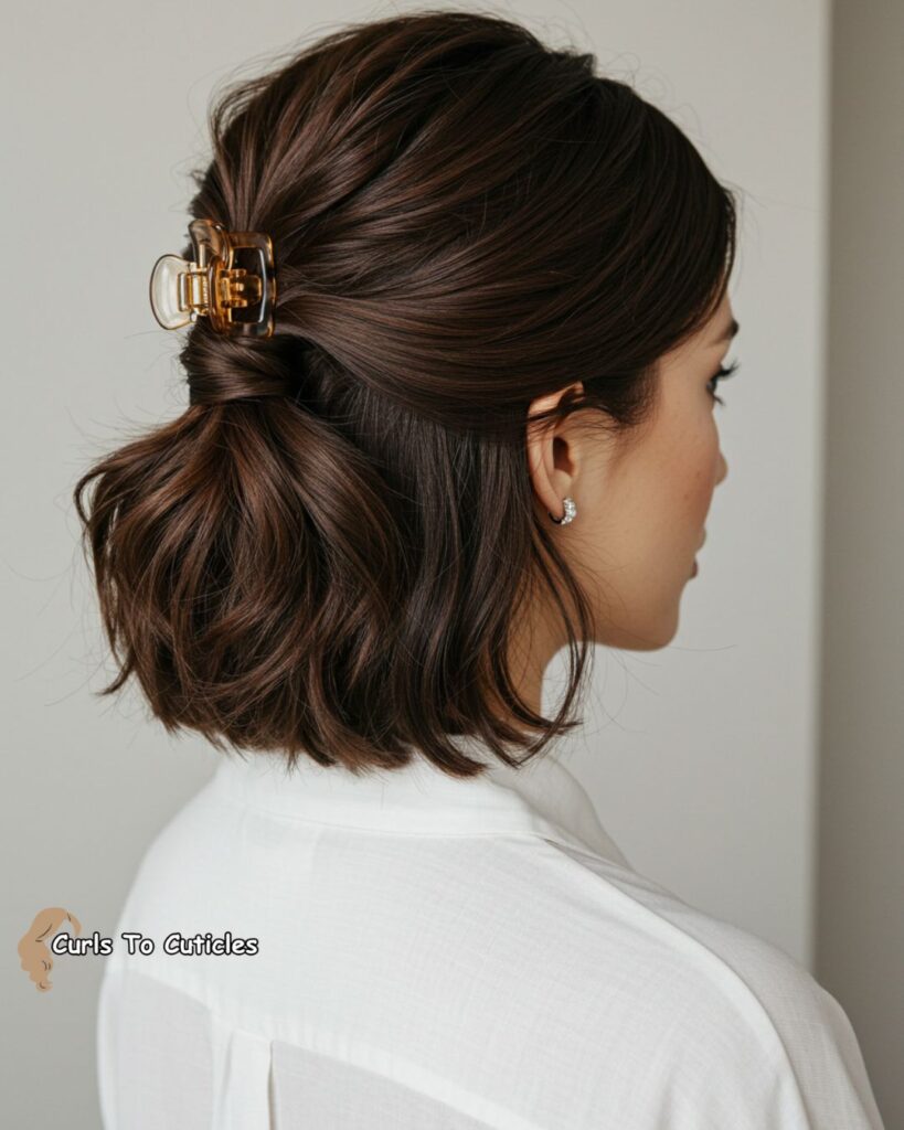 Classic French Twist (Cheat Version) Effortlessly Chic Hairstyle