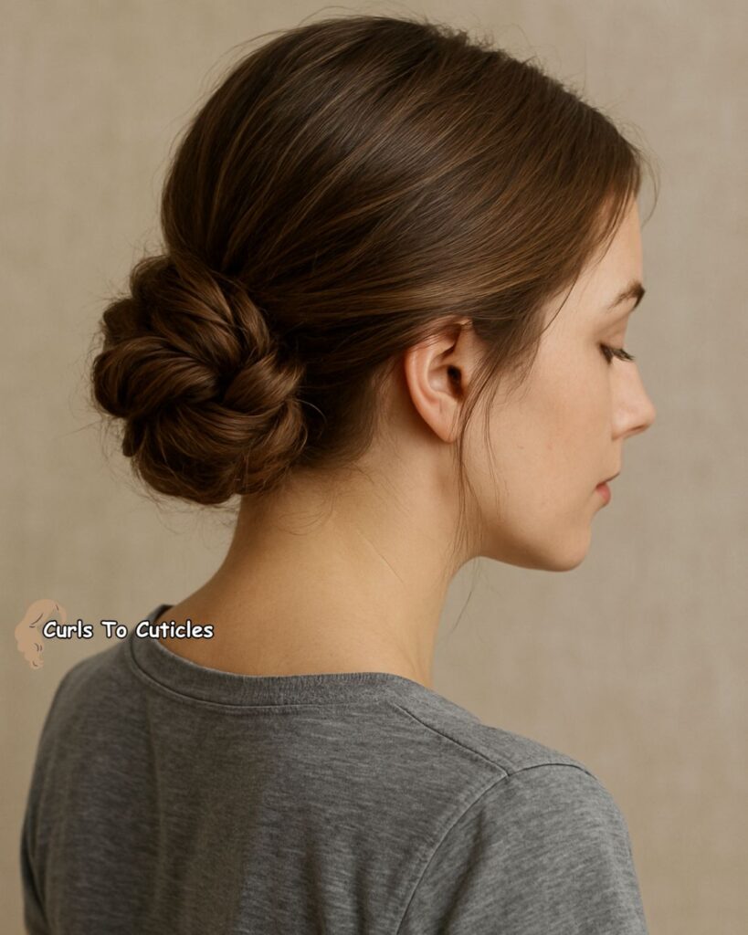 Double Twist Bun Effortlessly Chic Hairstyle