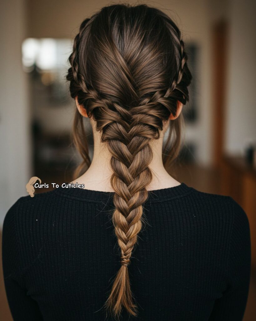 Fishtail Half-Up Effortlessly Chic Hairstyle