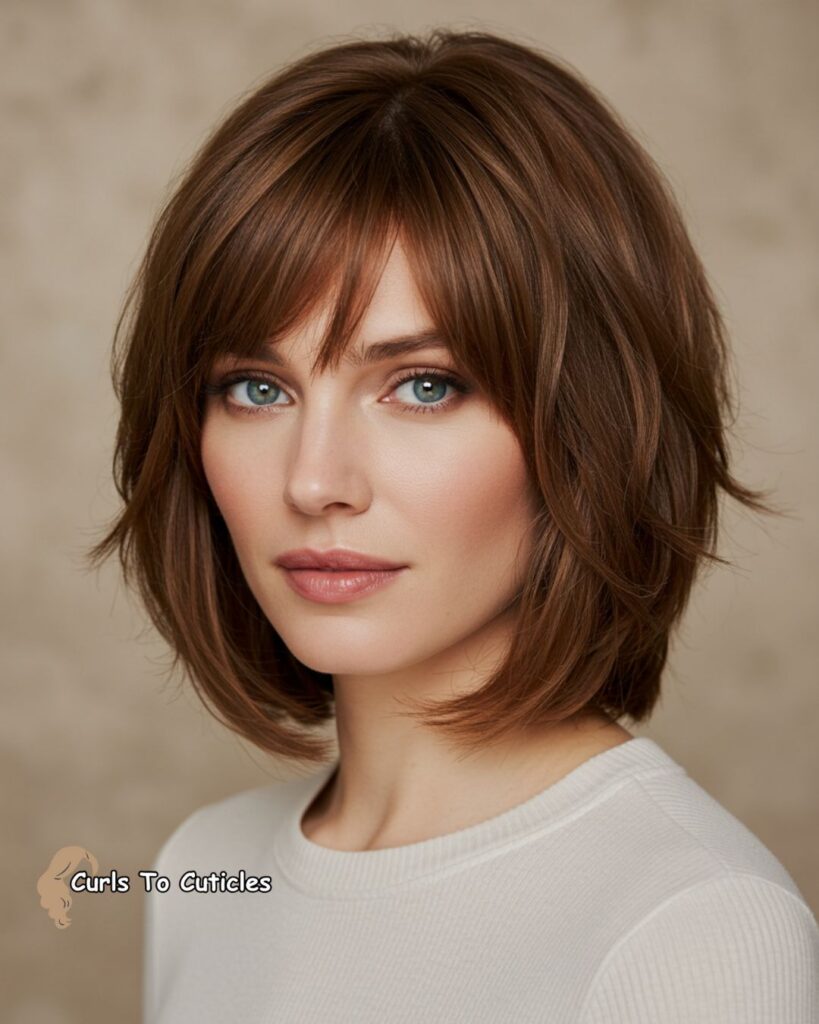 Medium Hairstyle for heart Faces