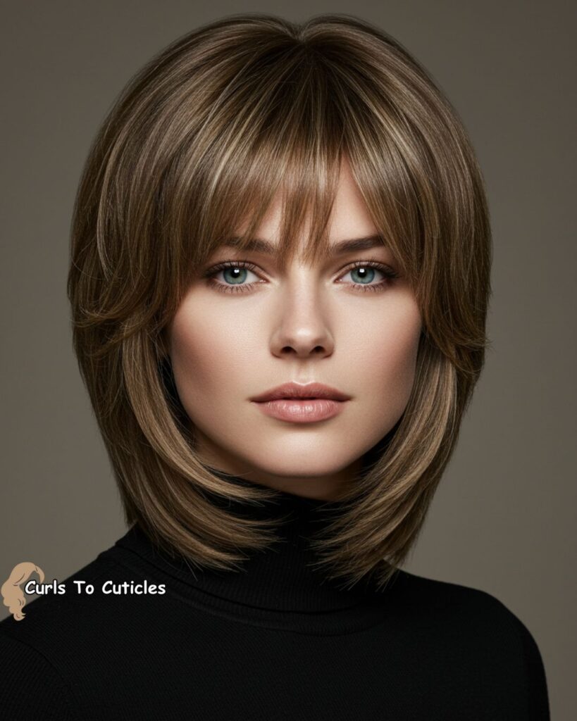 Medium Hairstyle for long Faces