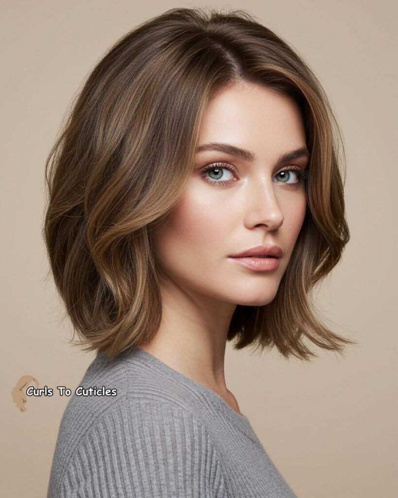 Medium Hairstyle for triangle Faces