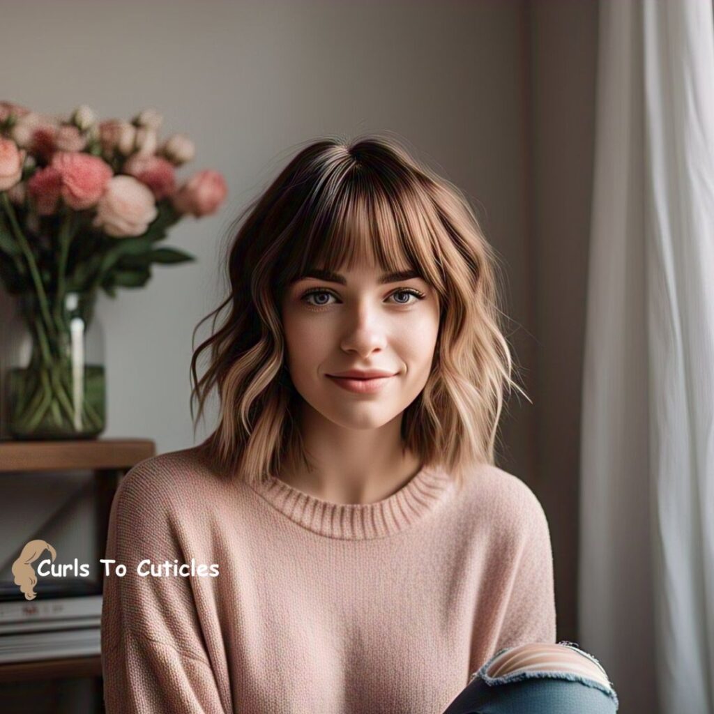 Medium Hairstyles for Heart-Shaped Faces 1