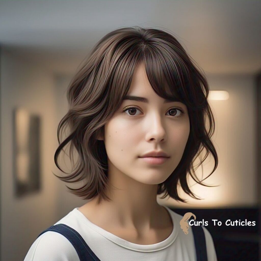 Medium Hairstyles for Round Faces
