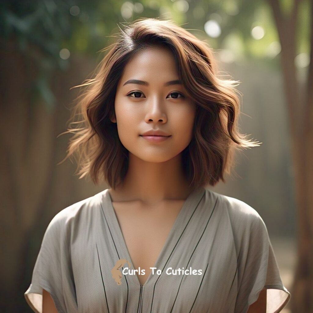 Medium Hairstyles for Triangle Faces
