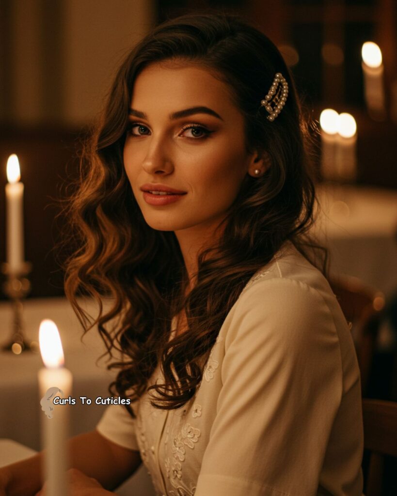 Pearl Barrette Sweep Effortlessly Chic Hairstyle