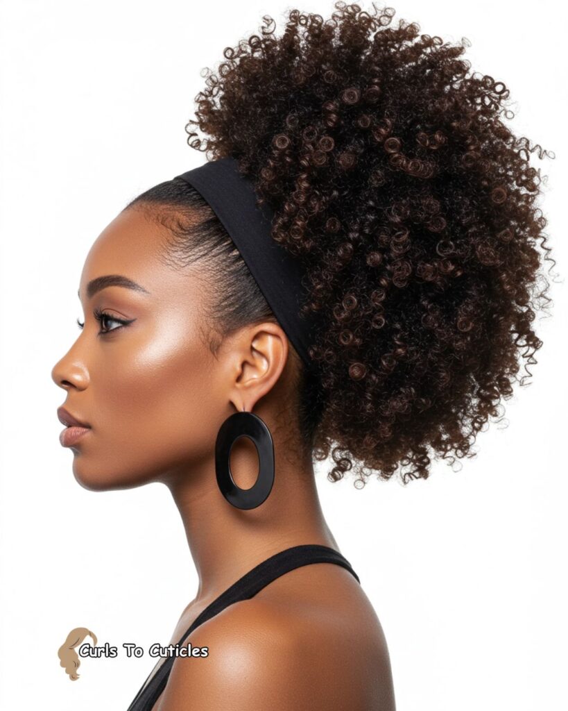 Puff Ponytail Heatless hairstyle
