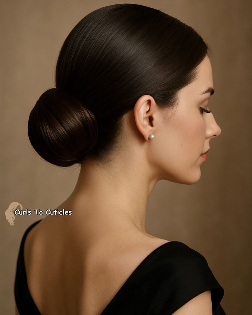Rolled Chignon Effortlessly Chic Hairstyle