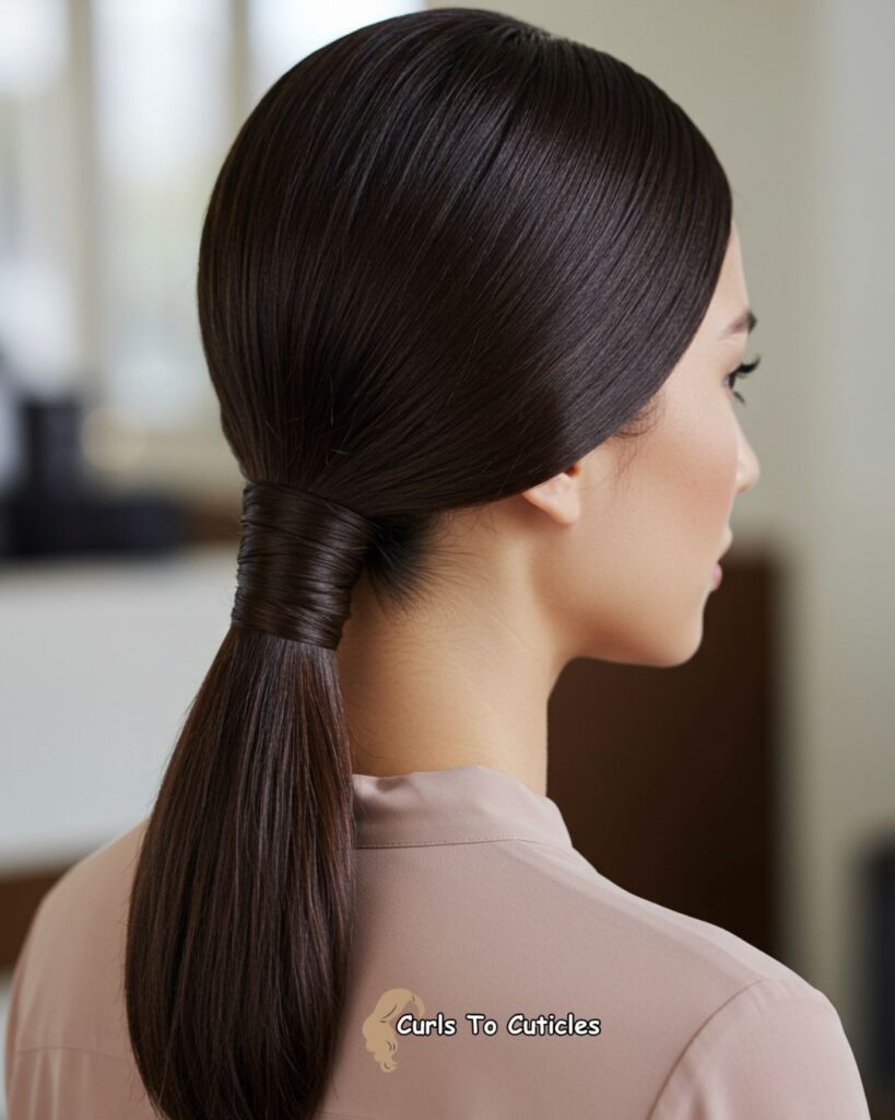 Sleek Low Ponytail Effortlessly Chic Hairstyle