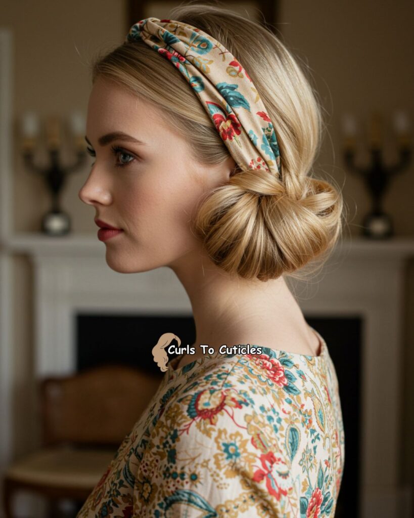 Tucked-In Hair Roll Effortlessly Chic Hairstyle
