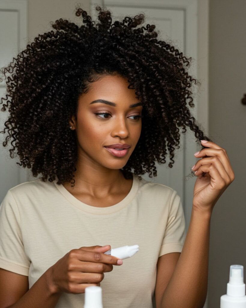 Twist-Out Heatless hairstyle