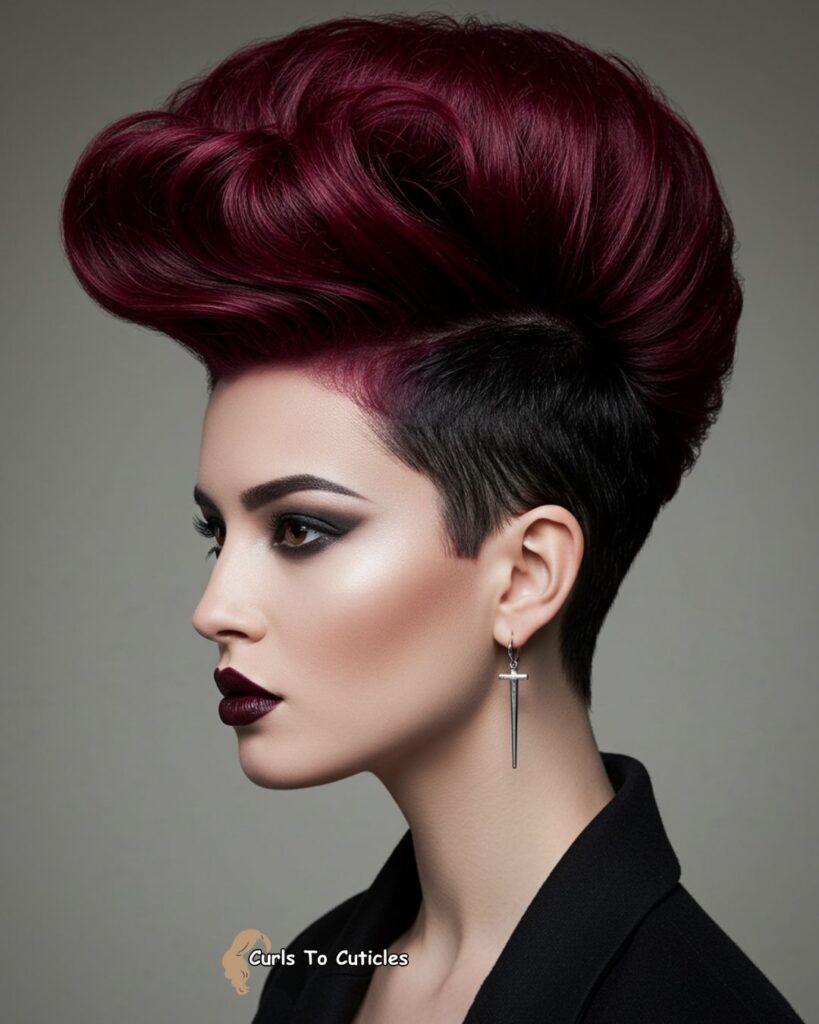 Two-Tone Undercut Chic Short Hairstyle