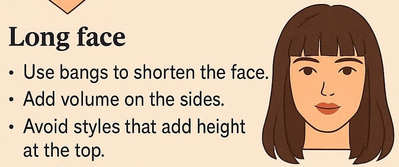 perfect hairstyle for long face