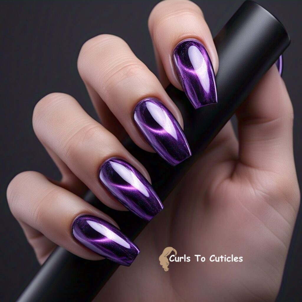Chrome Cat Eye Nails trendy nails