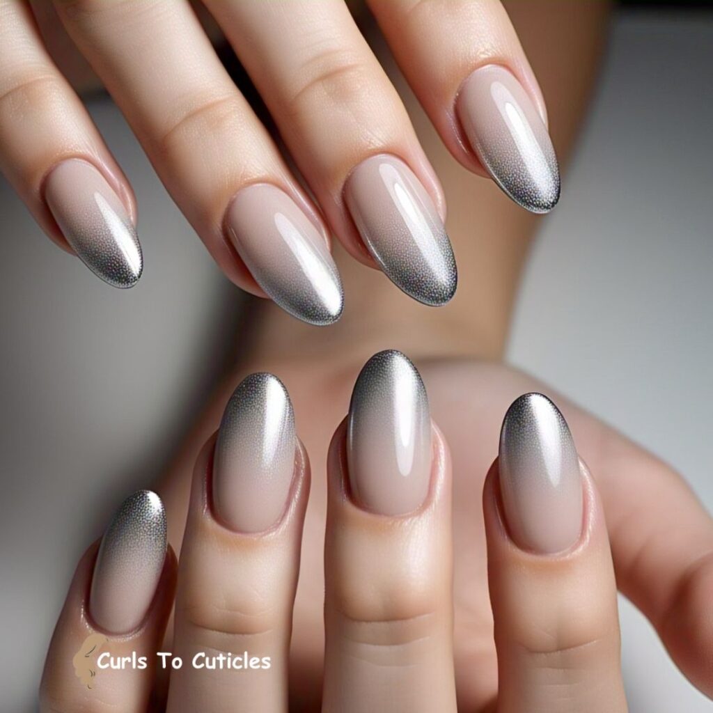 Chrome Ombre trendy nails