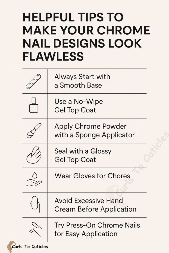Helpful Tips to Make Your Chrome Nail Designs Look Flawless
