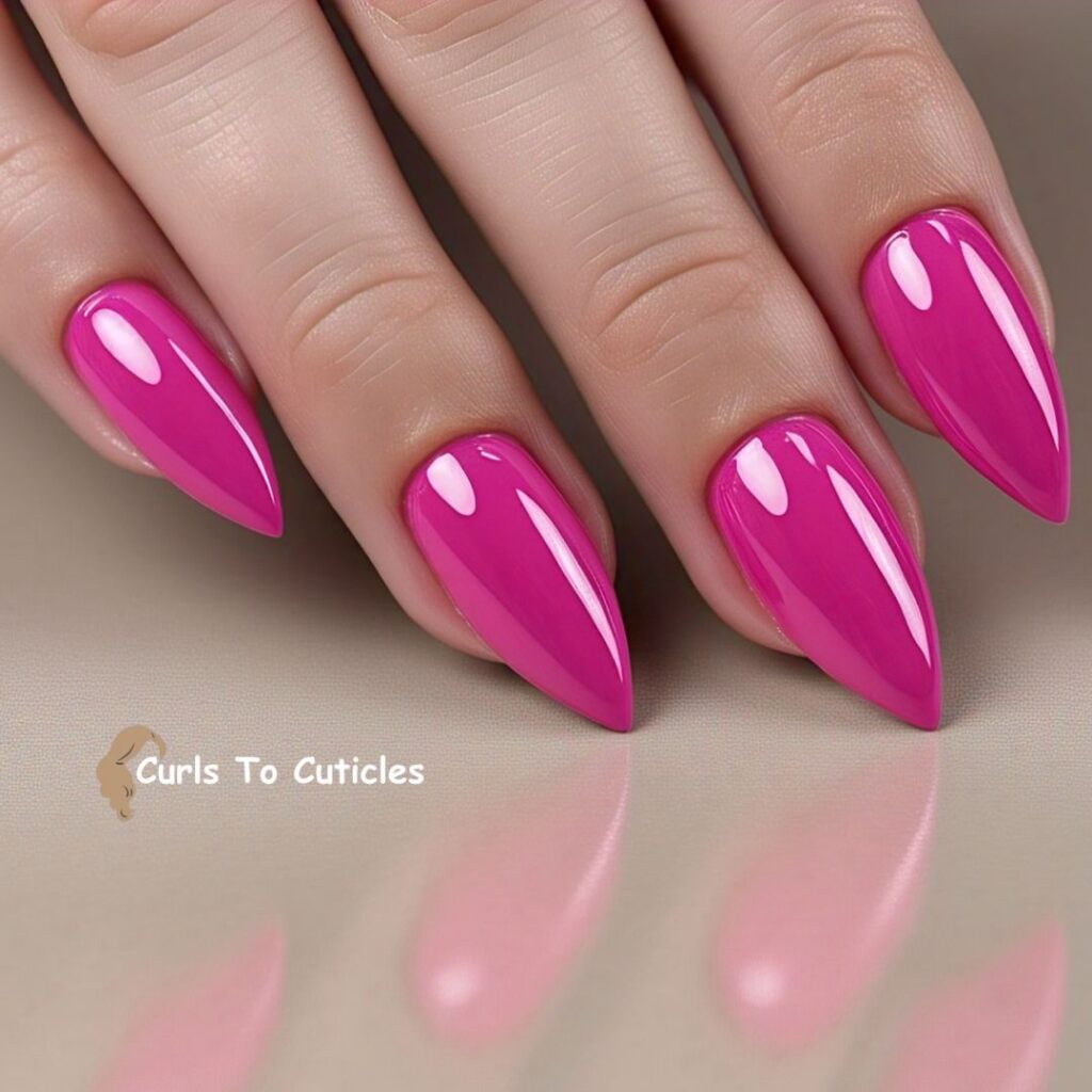 Hot Pink Everything summer nails design
