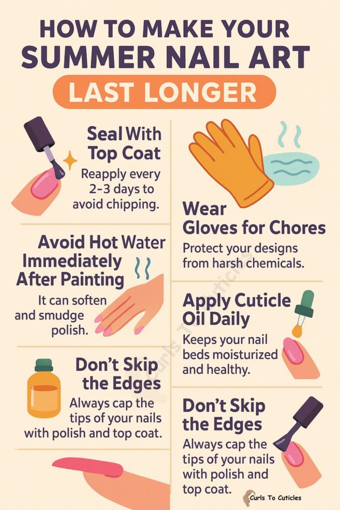 How to Make Your Summer Nail Art Last Longer (infographic)