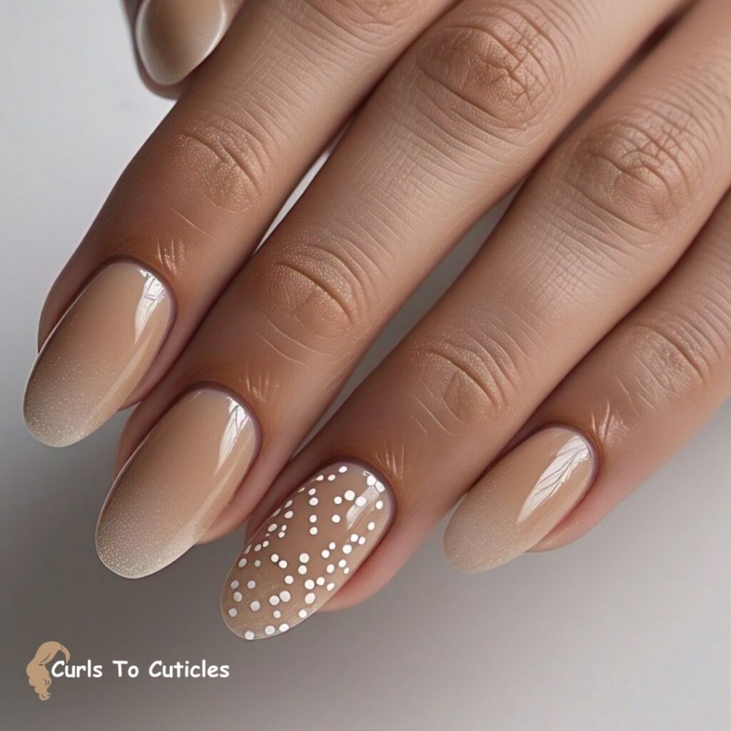 Minimalist Nail Art nude nail design