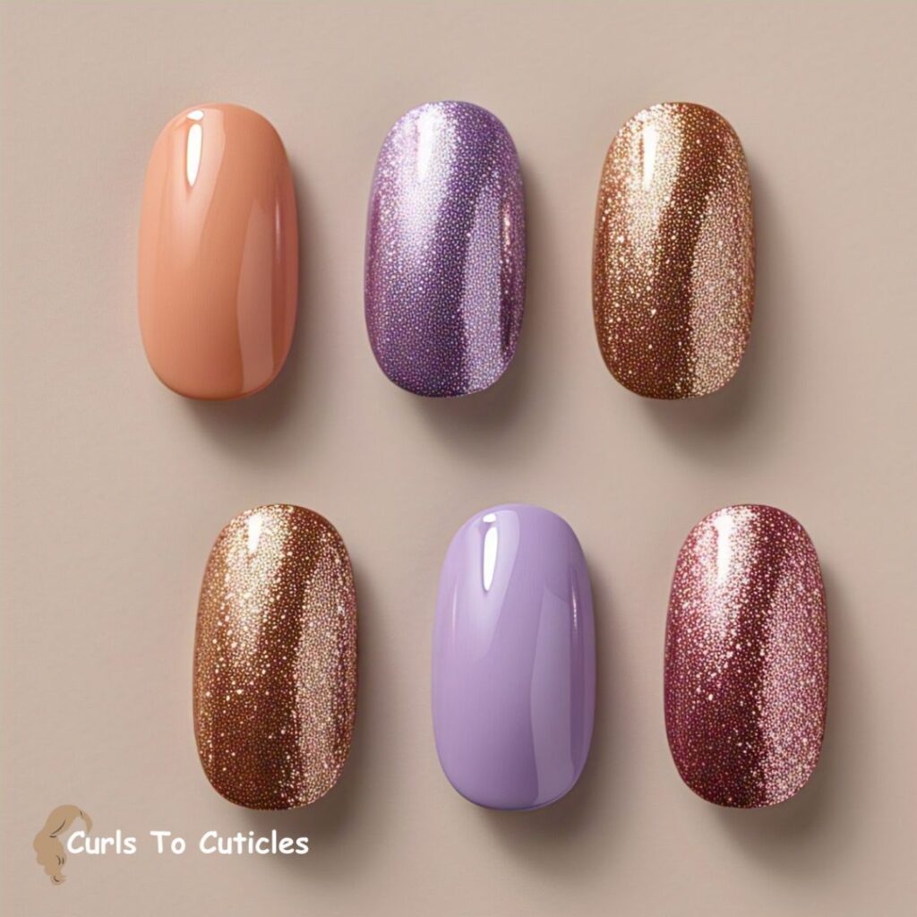 Mix & Match Textures summer nails design