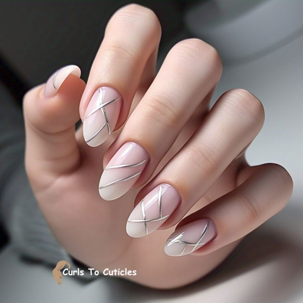 Soft Gradient Almond Nails design
