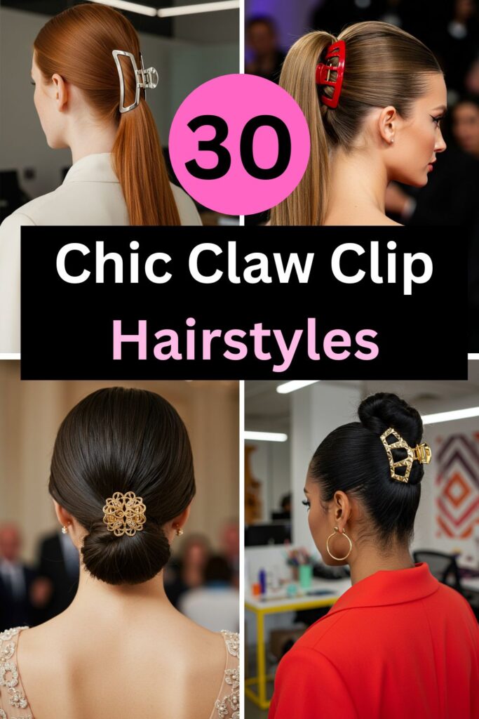 30 Effortlessly Chic Claw Clip Hairstyles