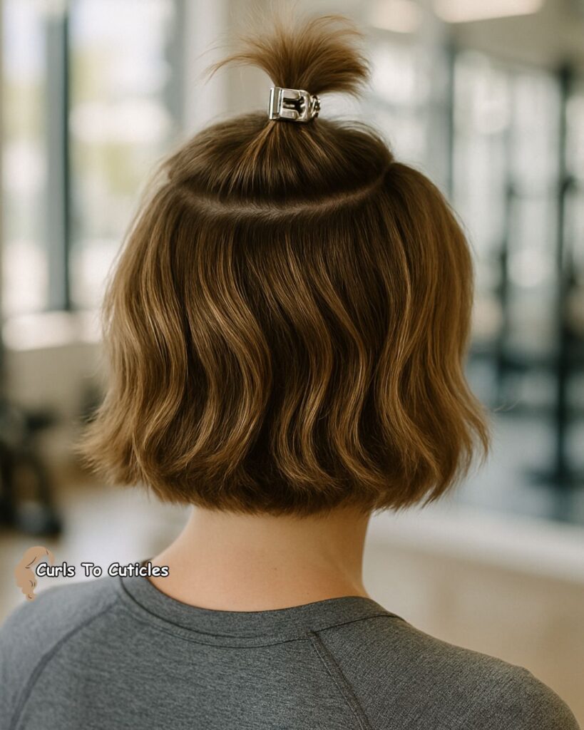 Effortless Top Knot Claw Clip Hairstyle