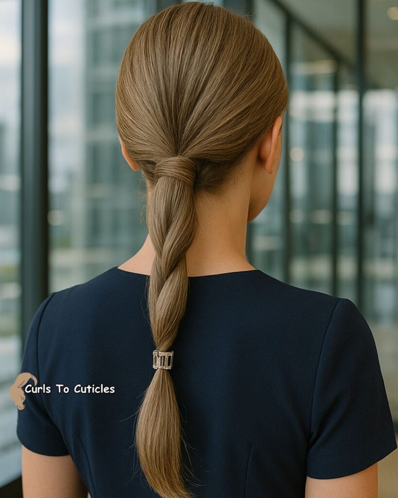 Twisted Ponytail Claw Clip Hairstyle
